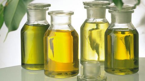 Glass bottles with natural essential oil - Weleda